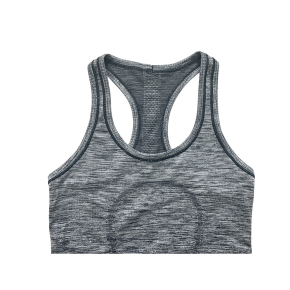 Lululemon Swiftly Tech Racerback Tank Top 2.0 Gray Space Dye Size 4 Seamless - Picture 4 of 8